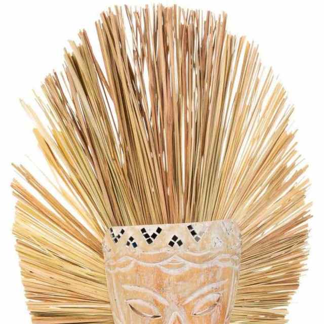 Decoratieve figuren Alexandra House Living Natuurlijk Masker 53 x 13 x