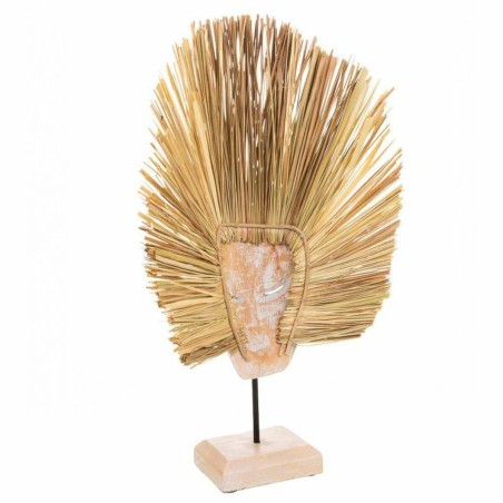 Figurine Décorative Alexandra House Living Naturel Masque 53 x 13 x 3