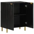 Buffet noir 60x33x75 cm bois d'ingénierie
