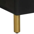 Buffet noir 60x33x75 cm bois d'ingénierie
