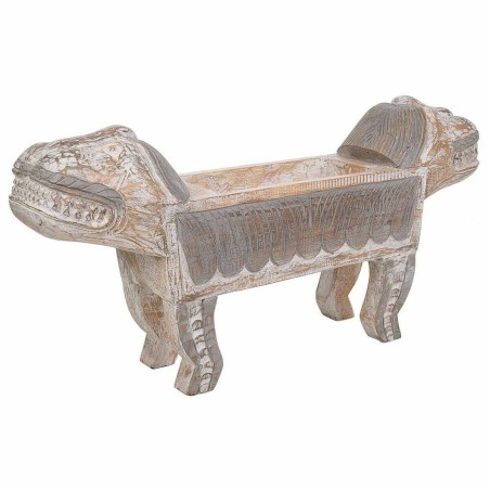 Centerpiece Alexandra House Living White Brown Wood 40 x 17 x 80 cm Li