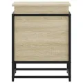 Boîte de rangement avec couvercle chêne sonoma bois ingénierie