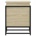Boîte de rangement avec couvercle chêne sonoma bois ingénierie