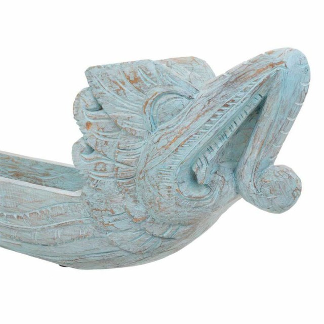 Centerpiece Alexandra House Living Blue White Wood 28 x 11 x 105 cm Dr