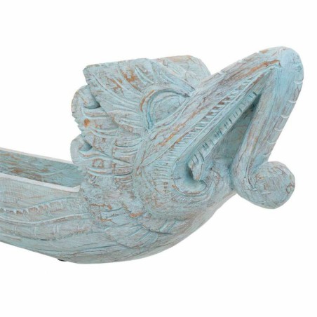 Centerpiece Alexandra House Living Blue White Wood 28 x 11 x 105 cm Dr