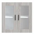 Armoire murale de cuisine avec porte en verre Porto sonoma gris