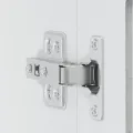 Armoire murale de cuisine avec porte en verre Porto gris béton
