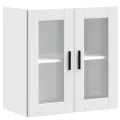 Armoire murale de cuisine avec porte en verre Porto blanc
