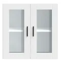 Armoire murale de cuisine avec porte en verre Porto blanc
