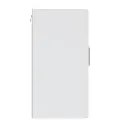 Armoire murale cuisine avec porte en verre Porto blanc brillant