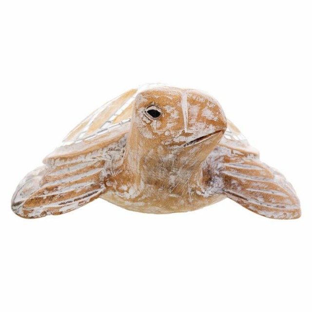 Figurine Décorative Alexandra House Living Blanc Naturel Tortue 8 x 2
