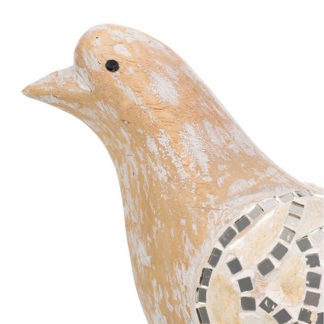 Decorative Figure Alexandra House Living White Natural Bird 26 x 12 x