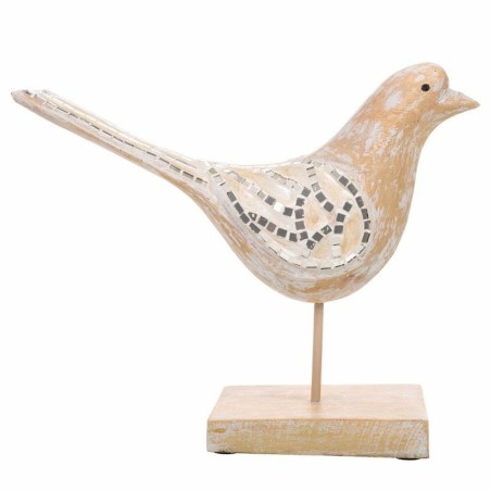 Figurine Décorative Alexandra House Living Blanc Naturel Oiseau 26 x