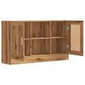 Buffet chêne artisanal 120x30,5x70 cm bois d'ingénierie