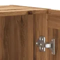 Buffet chêne artisanal 120x30,5x70 cm bois d'ingénierie
