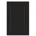 Armoire murale de cuisine Porto noir bois d'ingénierie