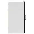 Armoire murale de cuisine Porto noir bois d'ingénierie