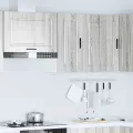 Armoire murale de cuisine Porto sonoma gris bois d'ingénierie