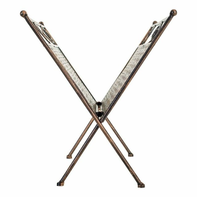 Zeitschriftenkorb Alexandra House Living Gold schmiedeeisern 33 x 33 x