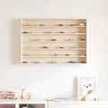 Vitrine murale avec 6 étagères 80x8,5x55 cm