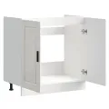 Meuble bas pour évier Porto blanc brillant 80x46x81,5 cm