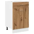 Armoire de plancher à tiroir chêne artisanal 50x46x81,5 cm