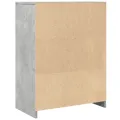 Armoire de salle de bain Gris béton 60x33x80 cm Aggloméré