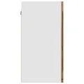 Armoire en verre suspendue vieux bois 40x31x60 cm