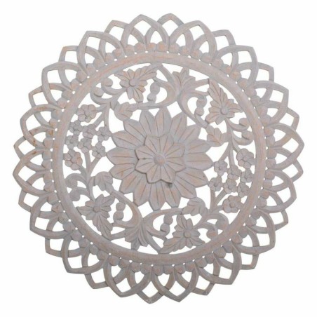 Decoración de Pared Alexandra House Living Gris Madera MDF 3 x 90 x 9