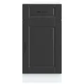 Armoire de cuisine Porto noir bois d'ingénierie