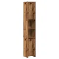 Armoire salle de bain vieux bois 30x30x183,5 cm bois ingénierie