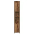 Armoire salle de bain vieux bois 30x30x183,5 cm bois ingénierie