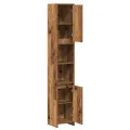 Armoire salle de bain vieux bois 30x30x183,5 cm bois ingénierie