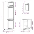 Ensemble d'armoires de cuisine 7 pcs Kalmar bois d'ingénierie