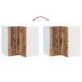 Armoire d'angle murale de cuisine Porto vieux bois