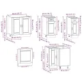 Ensemble d'armoires de cuisine 11 pcs Porto bois d'ingénierie