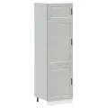 Armoire de cuisine Porto gris béton bois d'ingénierie