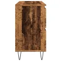 Armoire de salle de bain vieux bois 80x33x60 cm bois ingénierie