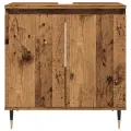 Armoire de salle de bain vieux bois 58x33x60 cm bois ingénierie