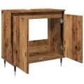 Armoire de salle de bain vieux bois 58x33x60 cm bois ingénierie