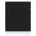 Armoire de cuisine Porto noir bois d'ingénierie