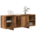 Meuble TV vieux bois 130x35x50 cm bois d'ingénierie