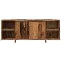 Meuble TV vieux bois 130x35x50 cm bois d'ingénierie