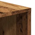 Meuble TV vieux bois 130x35x50 cm bois d'ingénierie