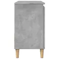 Armoire d'évier gris béton 65x33x60 cm bois d'ingénierie