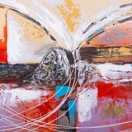 Schilderij Alexandra House Living Canvas Sparrenhout 80 x 3 x 60 cm 2