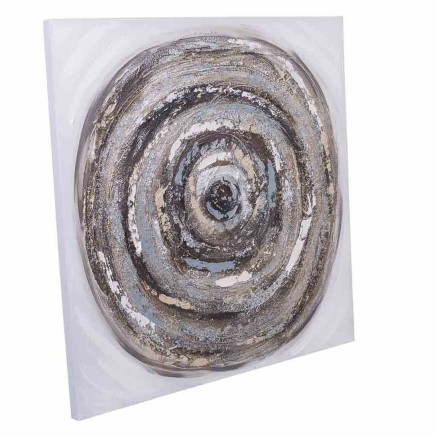 Bild Alexandra House Living Canvas-Stoff Tannenholz 80 x 3 x 80 cm