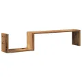 Étagères murales 2 pcs vieux bois 100x15x20cm bois d'ingénierie