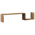 Étagères murales 2 pcs vieux bois 100x15x20cm bois d'ingénierie