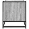 Meuble TV sonoma gris 61x40x46 cm bois d'ingénierie et métal